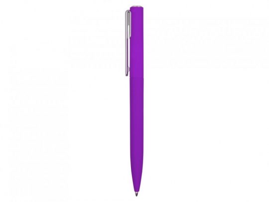 Ручка шариковая пластиковая Bon с покрытием soft touch, фиолетовый, арт. 023040603