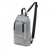 Рюкзак SWISSGEAR с одним плечевым ремнем, темно-серый/серый, полиэстер рип-стоп, 18 x 5 x 33 см, 4 л, арт. 023067003