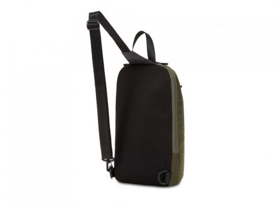 Рюкзак SWISSGEAR с одним плечевым ремнем, зеленый/оранжевый, полиэстер рип-стоп, 18 x 5 x 33 см, 4 л, арт. 023067103