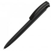Ручка пластиковая шариковая трехгранная Trinity Gum soft-touch, черный, арт. 023055503