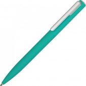 Ручка шариковая пластиковая Bon с покрытием soft touch, бирюзовый, арт. 023040803
