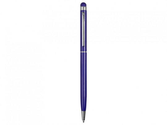 Ручка-стилус металлическая шариковая Jucy, темно-синий, арт. 023040303