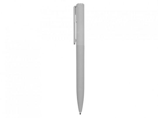 Ручка шариковая пластиковая Bon с покрытием soft touch, серый, арт. 023189503