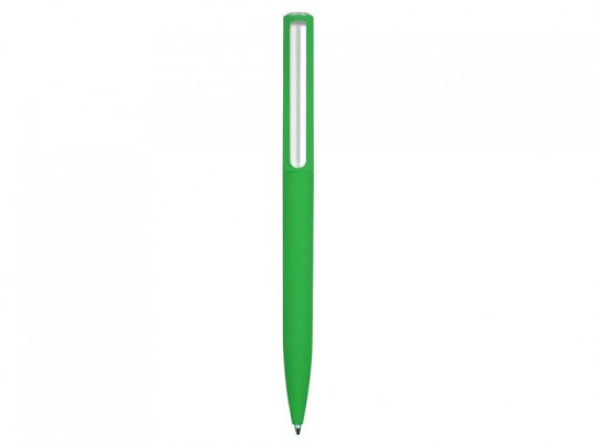Ручка шариковая пластиковая Bon с покрытием soft touch, зеленый, арт. 023189803