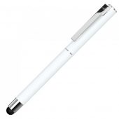 Ручка металлическая стилус-роллер STRAIGHT SI R TOUCH, белый, арт. 023058503