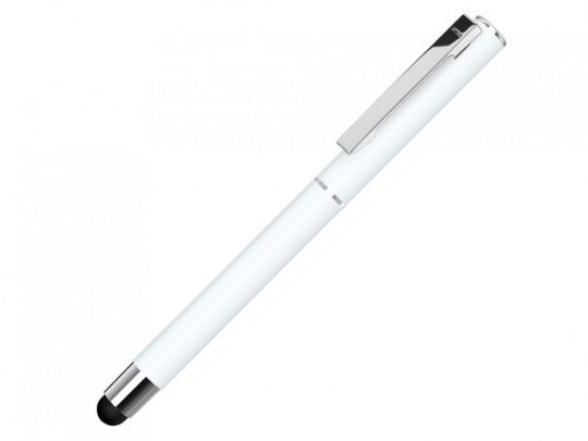 Ручка металлическая стилус-роллер STRAIGHT SI R TOUCH, белый, арт. 023058503
