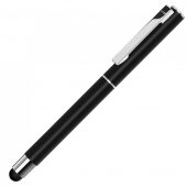 Ручка металлическая стилус-роллер STRAIGHT SI R TOUCH, черный, арт. 023058203