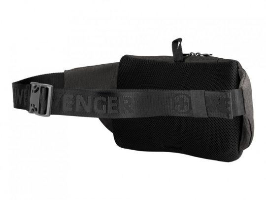 Сумка WENGER для ношения через плечо или на поясе, серая, 100% полиэстер, 30х10х15 см, 3 л, арт. 023067503