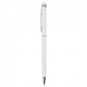 Ручка-стилус шариковая Jucy Soft с покрытием soft touch, белый, арт. 023040403