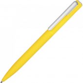 Ручка шариковая пластиковая Bon с покрытием soft touch, желтый, арт. 023040703