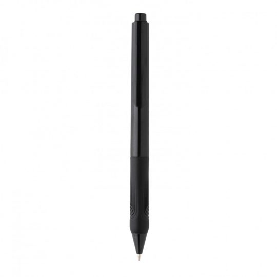 Ручка X9 с глянцевым корпусом и силиконовым грипом, арт. 023069706