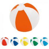 Надувной пляжный мяч Cruise, оранжевый с белым