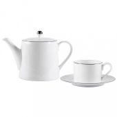 Набор PLATINUM: чайная пара и чайник в подарочной упаковке