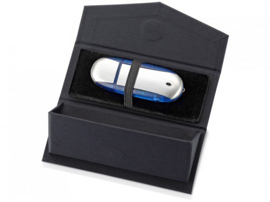 Подарочная коробка для флеш-карт треугольная, синий, арт. 023616303