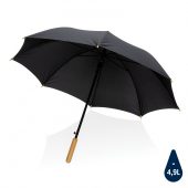 Автоматический зонт-трость с бамбуковой ручкой Impact из RPET AWARE™, 23″, арт. 023644106