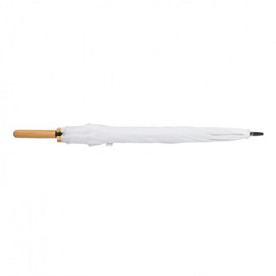Автоматический зонт-трость с бамбуковой ручкой Impact из RPET AWARE™, 23″, арт. 023643906