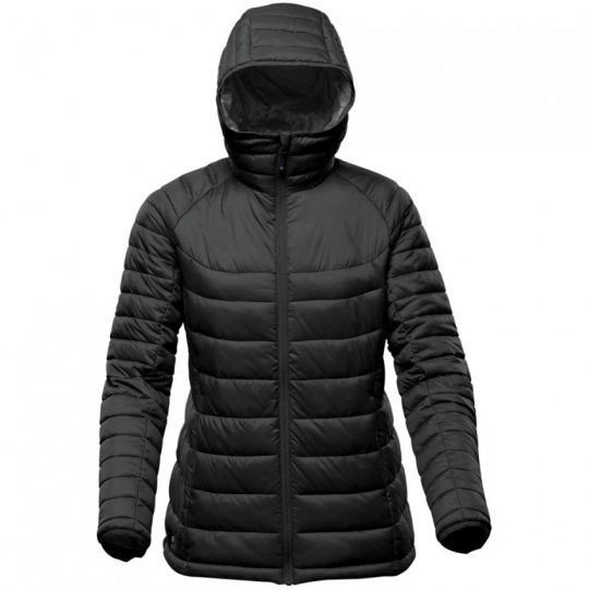 Куртка компактная женская Stavanger черная с серым, размер XS