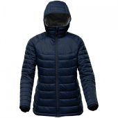Куртка компактная женская Stavanger темно-синяя с серым, размер XL