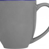 Кружка керамическая Gracy 470мл, серый/темно-синий, арт. 023747503