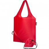 Складная эко-сумка Sabia из вторичного ПЭТ, красный, арт. 023925903