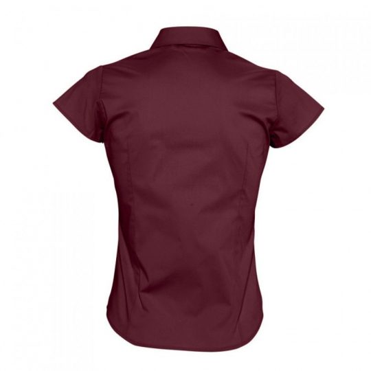 Рубашка женская с коротким рукавом Excess бордовая, размер L