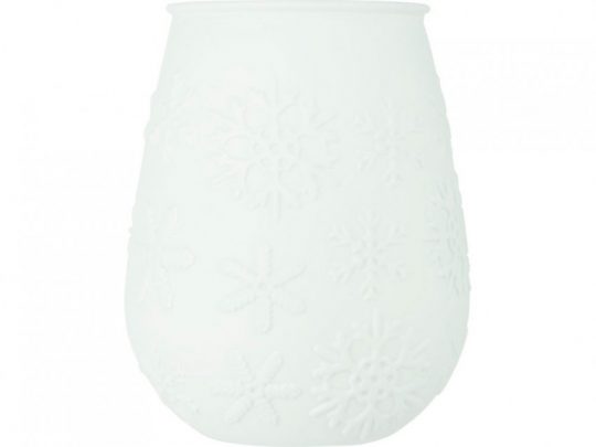 Подставка для чайной свечи Faro из переработанного стекла, белый матовый, арт. 023869603