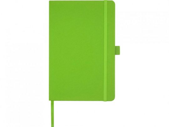 Блокнот Honua форматом A5 из переработанной бумаги с обложкой из переработанного ПЭТ, зеленый лайм, арт. 023847603