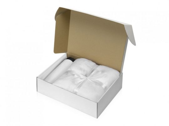Подарочный набор с пледом, термокружкой Dreamy hygge, белый, арт. 023958303