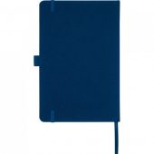 Блокнот Honua форматом A5 из переработанной бумаги с обложкой из переработанного ПЭТ, темно-синий, арт. 023847503