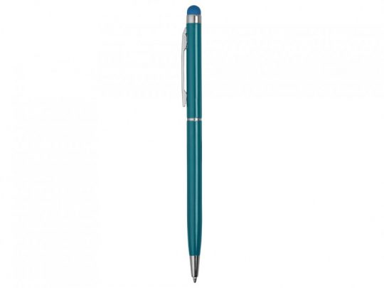 Ручка-стилус металлическая шариковая Jucy, бирюзовый, арт. 023863303