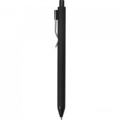 Ручк пластиковая шариковая Clip, софт-тач, черный, арт. 023960103