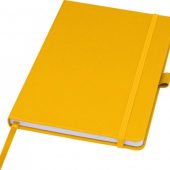 Блокнот Honua форматом A5 из переработанной бумаги с обложкой из переработанного ПЭТ, оранжевый, арт. 023847403