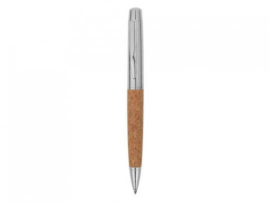 Ручка металлическая шариковая Cask, хром/бамбук, арт. 023923103