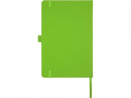 Блокнот Honua форматом A5 из переработанной бумаги с обложкой из переработанного ПЭТ, зеленый лайм, арт. 023847603