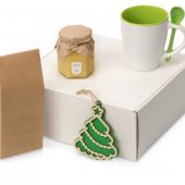 Подарочный набор с чаем, кружкой, медом и новогодней подвеской Чайная церемония, зеленое яблоко, арт. 023923303
