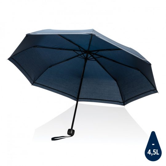 Компактный зонт Impact из RPET AWARE™ со светоотражающей полосой, 20.5″, арт. 023880106