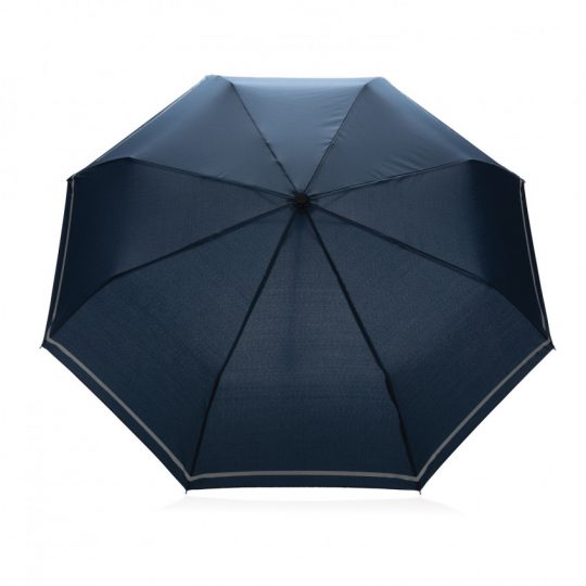 Компактный зонт Impact из RPET AWARE™ со светоотражающей полосой, 20.5″, арт. 023880106