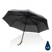 Компактный зонт Impact из RPET AWARE™ с бамбуковой ручкой, 20.5″, арт. 023880806