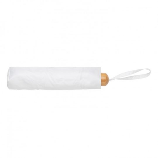 Компактный зонт Impact из RPET AWARE™ с бамбуковой ручкой, 20.5″, арт. 023880606
