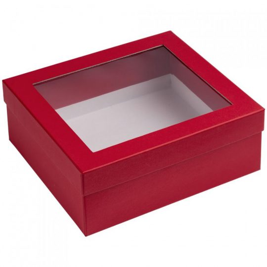 Коробка Teaser с окошком, красная