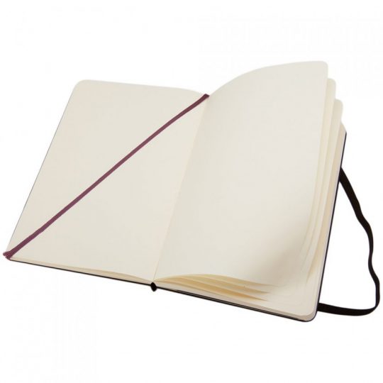 Записная книжка Moleskine Classic Large, без линовки, черная