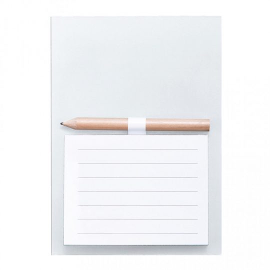 Блокнот с магнитом YAKARI, 40 листов, карандаш в комплекте, белый, картон