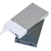 Универсальный аккумулятор «Slim Pro» (10000mAh),белый, 13,8х6,7х1,5 см,пластик,металл