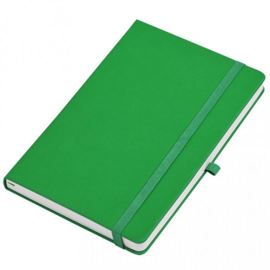 Набор подарочный SOFT-STYLE: бизнес-блокнот, ручка, кружка, коробка, стружка, зеленый