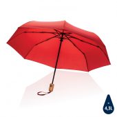 Автоматический зонт Impact из RPET AWARE™ с бамбуковой ручкой, d94 см, арт. 024148106