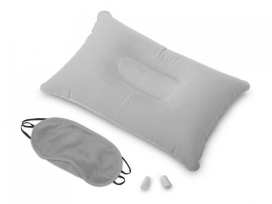 Набор для путешествия с прямоугольной подушкой Cloud, серый, арт. 024166003