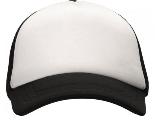 Бейсболка под сублимацию с сеткой Newport, белый/черный, арт. 024165203