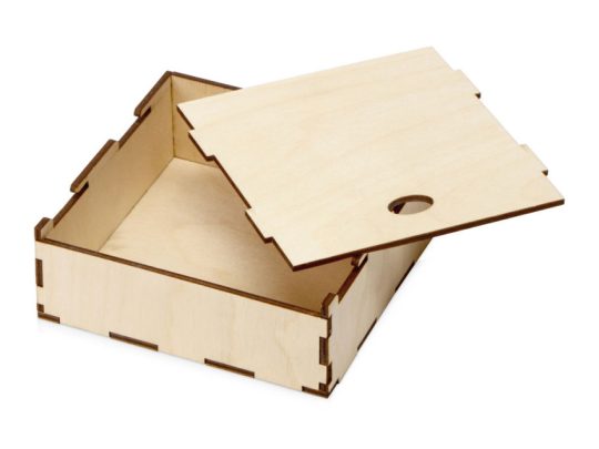 Деревянная подарочная коробка, 122 х 45 х 122 мм, арт. 024381603