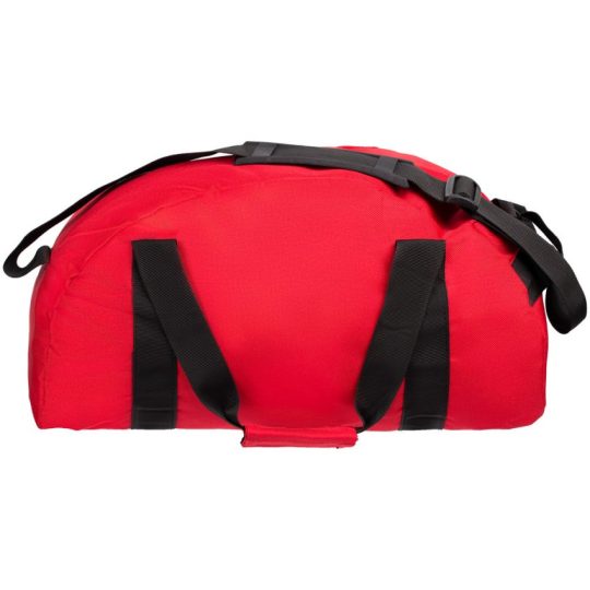 Вместительная внутри и компактная снаружи универсальная сумка для путешествий и спорта Portage, выдерживает нагрузку до 10 кг, красная