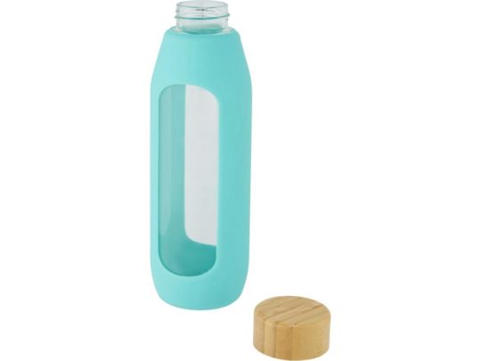 Tidan Бутылка из боросиликатного стекла объемом 600 мл с силиконовым держателем, tide green, арт. 024379103